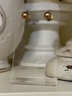 Avon Pearl Studs - Gold Tone Post